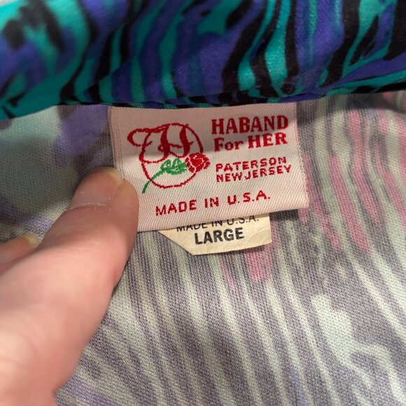 Vintage Blouse Top Large Haband for Her Abstract    Lot J - Picture 4 of 8